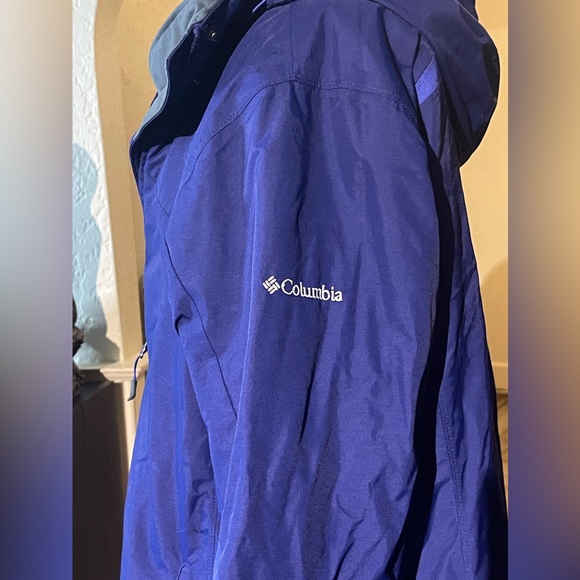 Columbia Interchange Double Jacket Coat Sz 1X Women’s Purple Gray - Picture 2 of 6
